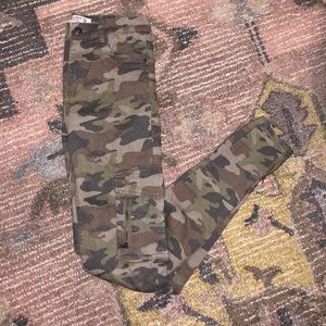 Camo high rise pants